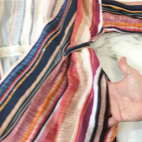 Koton Cream Striped Kimono Jacket Womens 13M 42 Open Front - Picture 12 of 16